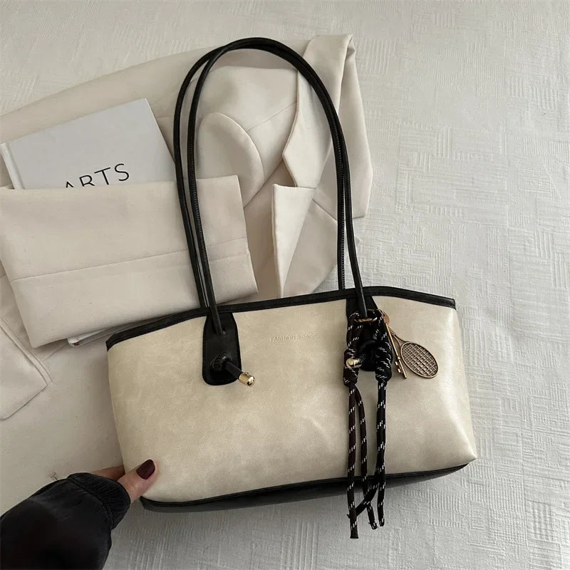 Retro Tote Bag - Large Capacity Casual Shoulder Bag