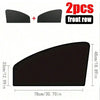 Two black magnetic car window sunshades shown with dimensions 78cm wide and 48cm high.