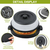 Foldable Microwave Splatter Cover with Base Mat — 2-in-1 Food Lid and Colander