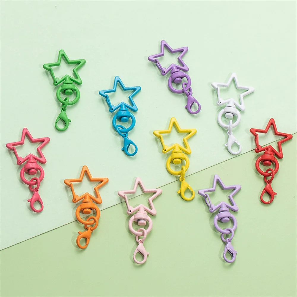 Colorful Metal Lobster Clasp Keychain Hooks for DIY Jewelry Making