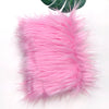 Pink soft faux fur fabric for DIY sewing, doll hair, and cosplay