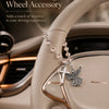 Crystal Angel & Cross Car Charm