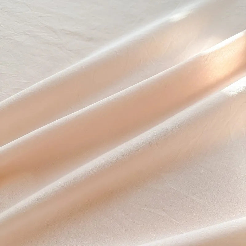 Organic Cotton Percale Bed Sheet Set with Pillowcases