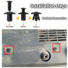 8mm Plastic Push Pin Rivets for Auto Fender and Bumper Repair