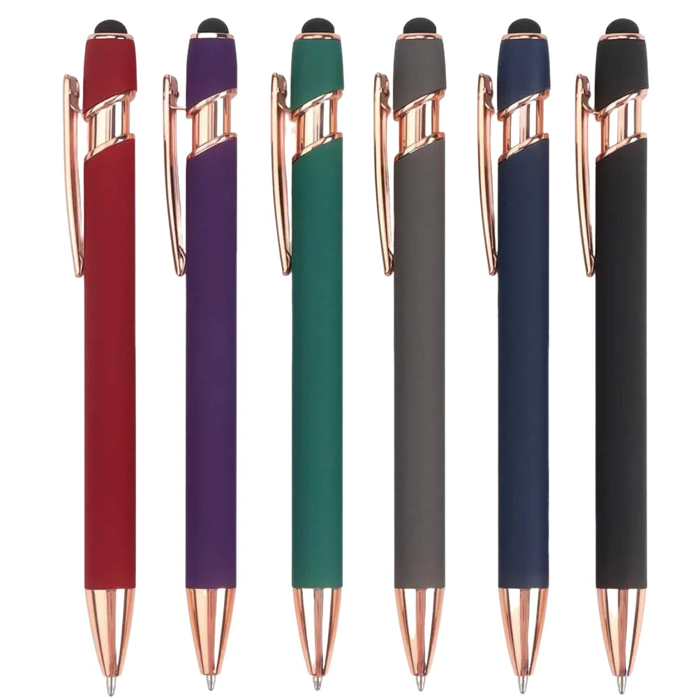 2-in-1 Stylus Pen with Retractable Ballpoint – Pack of 5