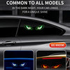 Solar-Powered Demon Eye LED Car Light