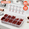 Silicone O-Ring Assortment Kit for Plumbing, Auto Repair, and Sealing Applications