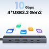 6-in-1 USB-C Hub with 4K HDMI, 10Gbps Data, and 100W Charging