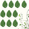 Green invisible plant wall clips designed to hold climbing vines.