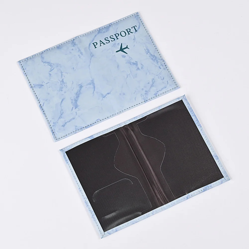 Classic Vintage Leather Passport Holder with Card Slots