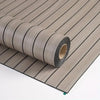 Roll of extra thick 3D wood grain self-adhesive wallpaper lying on a wooden surface.