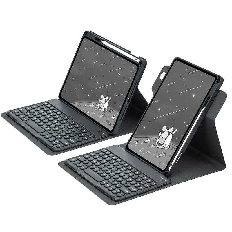 360° Rotating Keyboard Case for iPad with Magnetic Stand