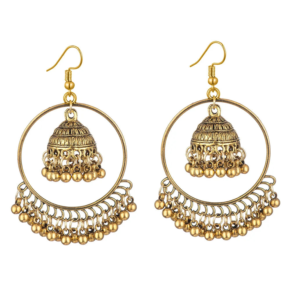 Vintage Geometric Drop Earrings