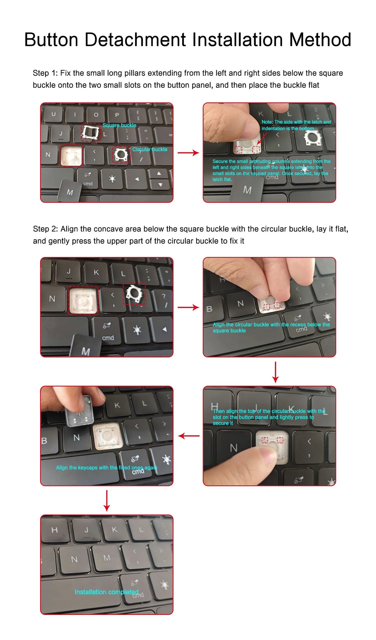 Bluetooth Keyboard Case with Touchpad for iPad Pro, Air & Standard Models