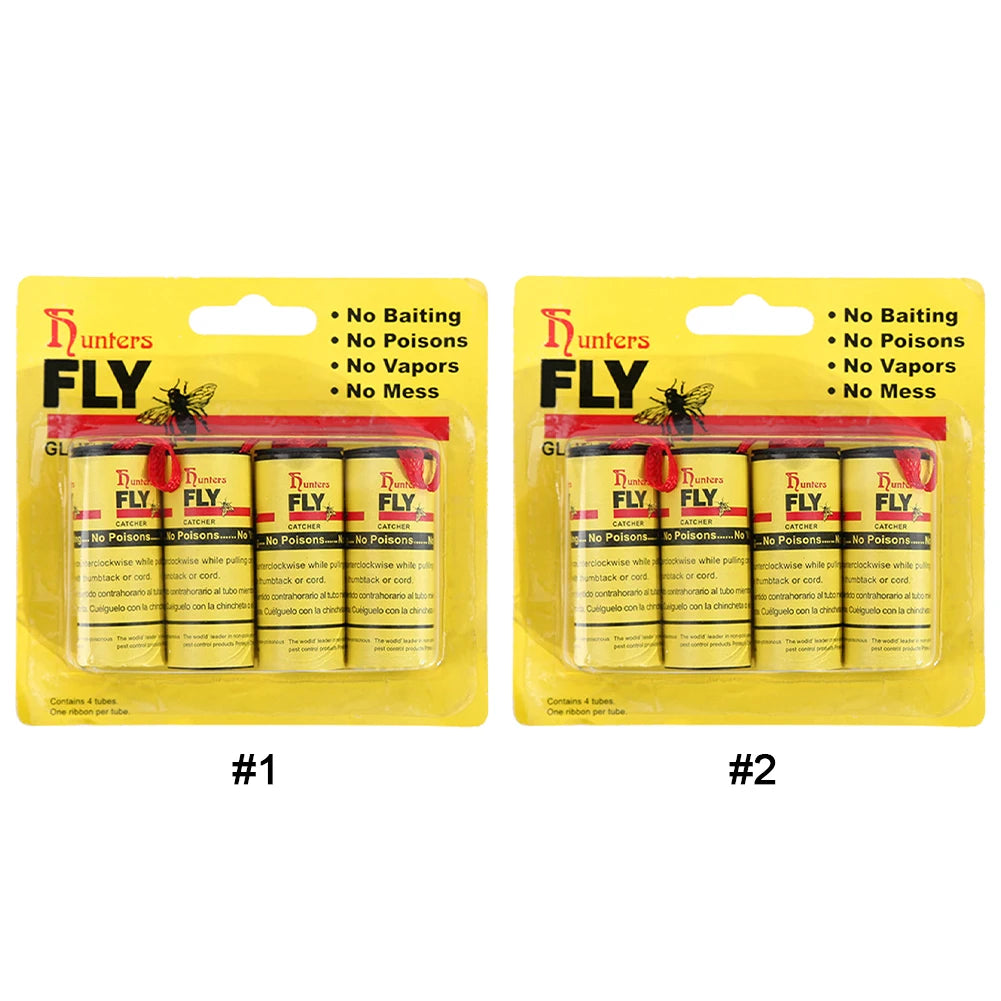 Two packs of Hunters Fly GL disposable sticky fly traps for indoor and outdoor use
