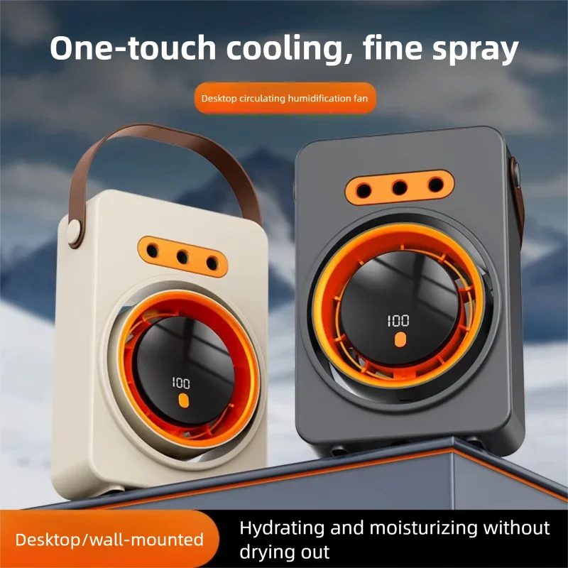 Triple-Hole Electric Mist Cooling Fan
