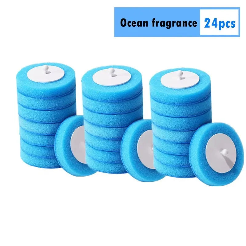 Wall-Mounted Disposable Toilet Brush Set with Refill Heads