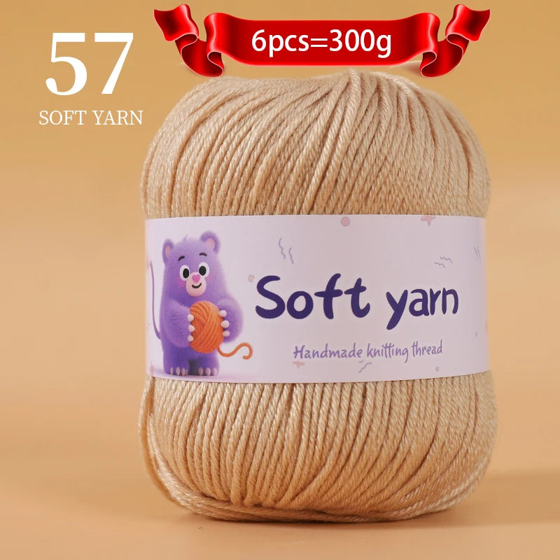 Soft Acrylic Yarn Balls for Knitting – 300g