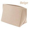 Beige felt handbag organizer insert for tote bags