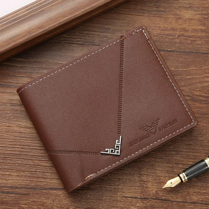 Slim RFID-Blocking Leather Bifold Wallet with Cash Clip