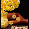 Golden Citrine Crystal Money Tree – Feng Shui Wealth Charm