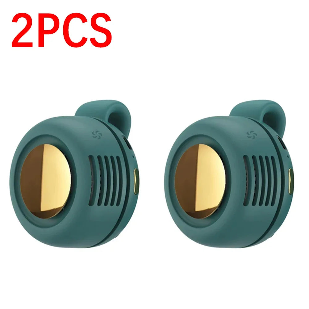 Portable Clip-On Mini Bladeless Fan with 3 Speeds