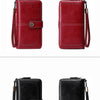 Vintage RFID-Blocking Large Capacity Wallet with Wrist Strap