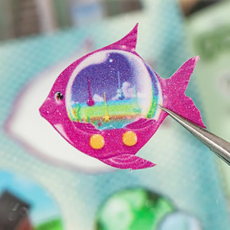 Decorative Time Reshaping Sticker Sheets for Scrapbooking & DIY Crafts