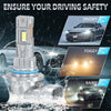 CANbus LED Headlight Bulbs with 6000K Bright White Beam