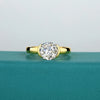 14K Gold Oval Moissanite Ring