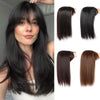 16-Inch Straight Hair Topper with Bangs