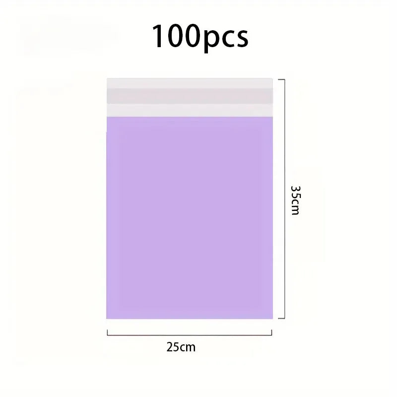 Purple Poly Mailer Envelopes with Self-Seal Adhesive (Set of 100)