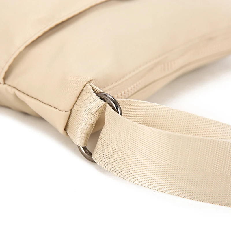 Minimalist Water-Resistant Nylon Crossbody Bag for Women