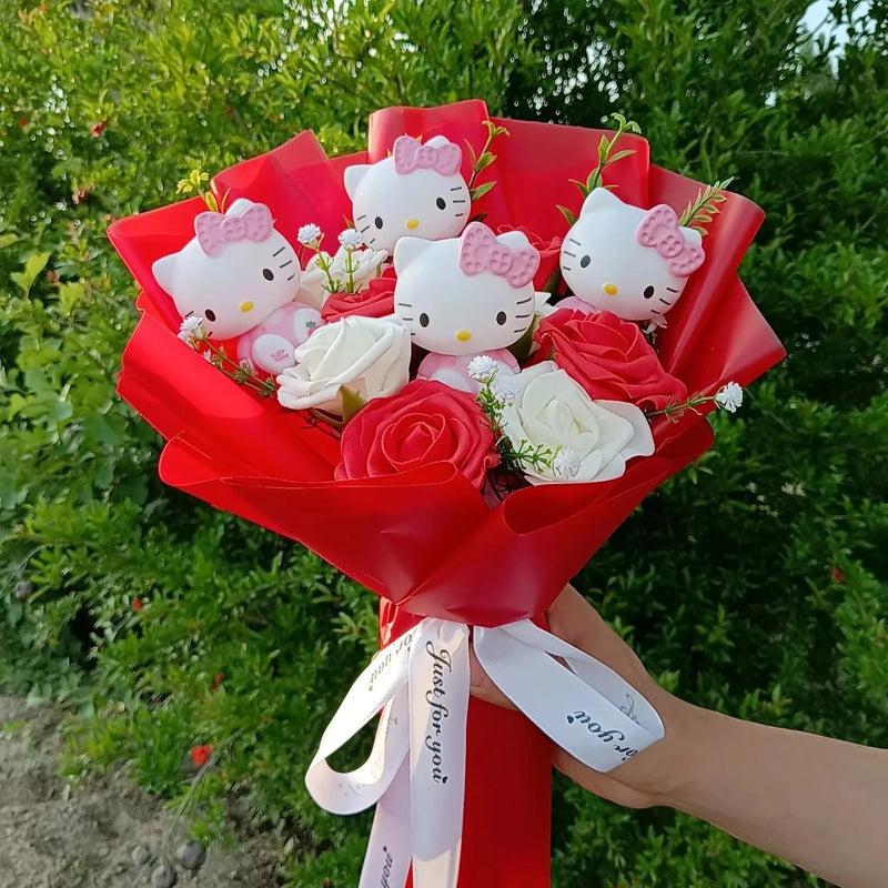 Hello Kitty Plush Rose Bouquet