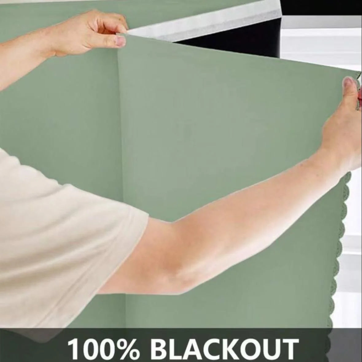 Self-Adhesive Blackout Curtain for Bedroom & Living Room
