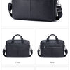 Genuine Leather Business Briefcase for Men – Fits 15.6" Laptop