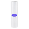 A roll of white water soluble top film embroidery stabilizer film