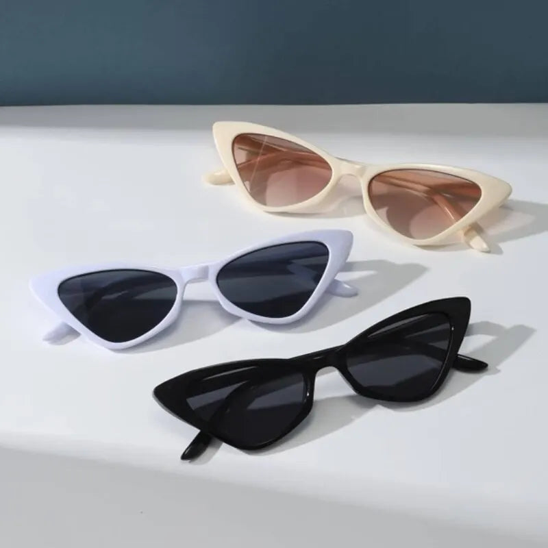 Retro Cat Eye Sunglasses - Set of 3