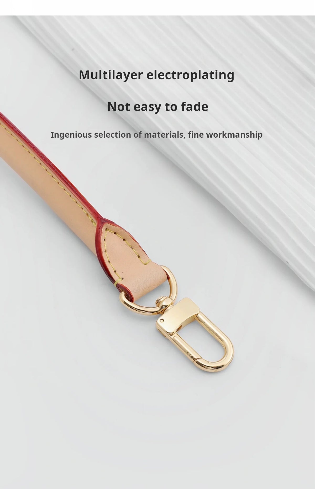 Genuine Leather Bag Strap for Classic Handbags