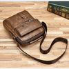 Vintage Leather Messenger Bag for Men – Classic Crossbody Shoulder Bag