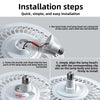 All-in-One LED Deckenventilator mit Fernbedienung