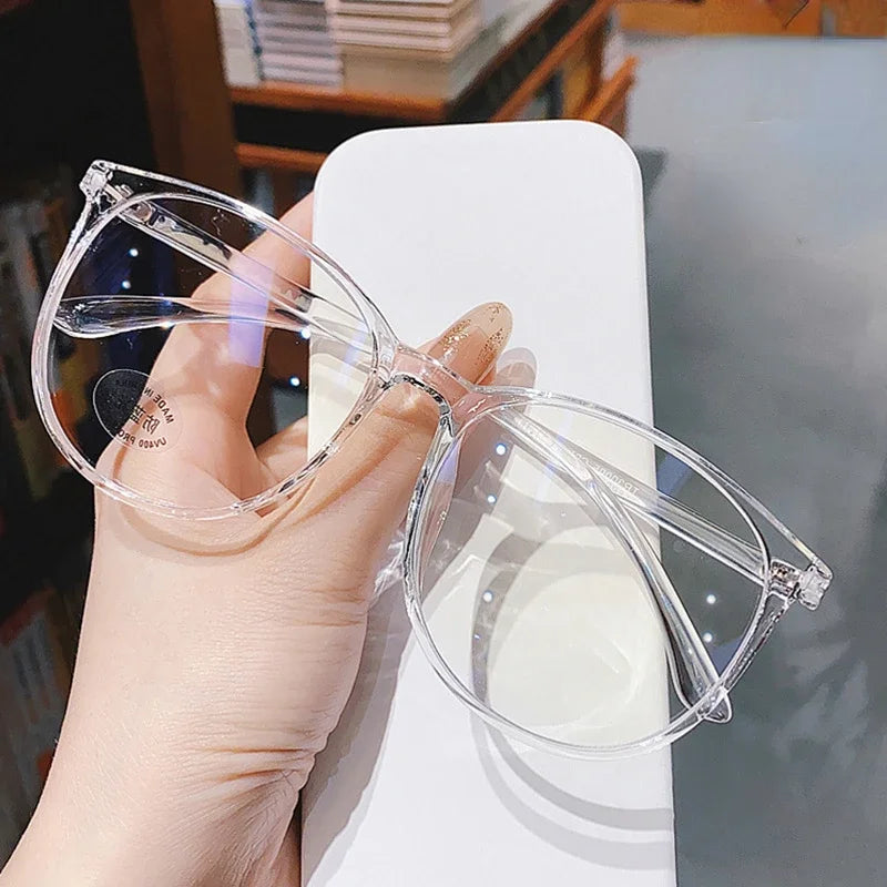 Klassische transparente quadratische Brillen für Herren und Damen