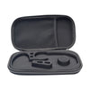 Black shockproof EVA stethoscope storage case with an organizer pouch and internal compartments