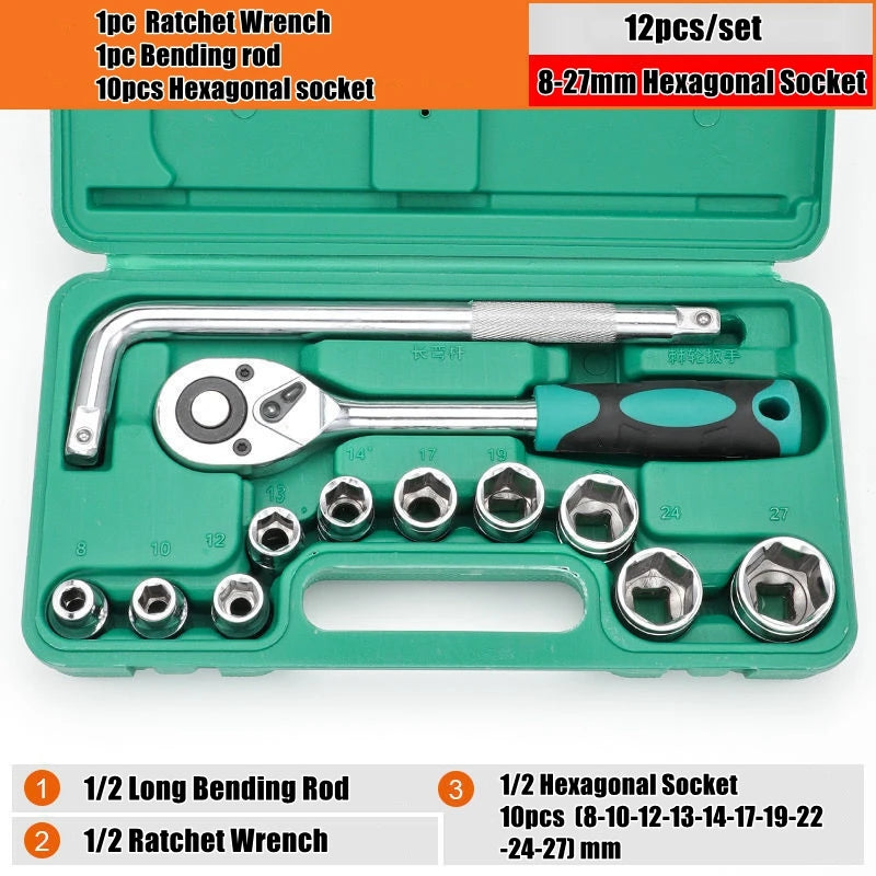 1/2-Inch Drive Impact Socket Set