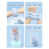 Microfiber wrist sweatbands and scrunchies used for face washing and gentle cleaning