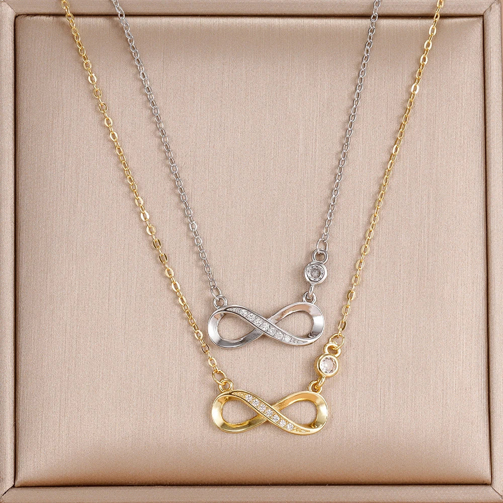 Collier Infinity en Acier Inoxydable