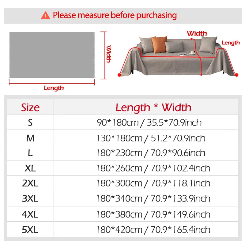 Waterproof Sofa Cover with Anti-Scratch Protection