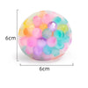 Rainbow Bead Squishy Fidget Ball for Stress Relief