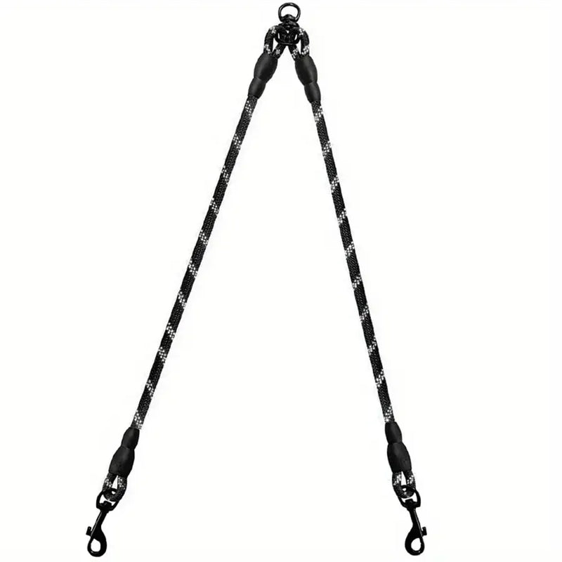 Dual Dog Leash with 360° Swivel Tangle-Free Design