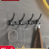 No-Drill Wall-Mounted Coat Rack with 6 Hooks